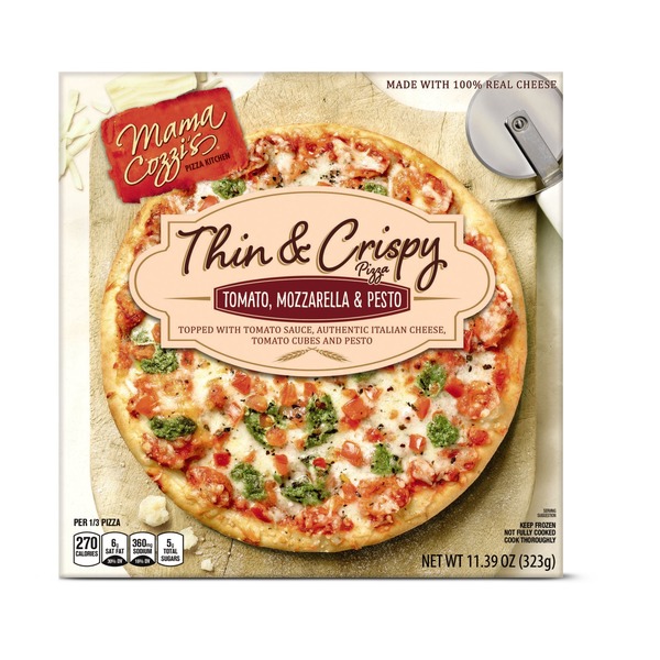 Mama Cozzi's Pizza Kitchen Tomato & Mozzarella Thin & Crispy Pizza