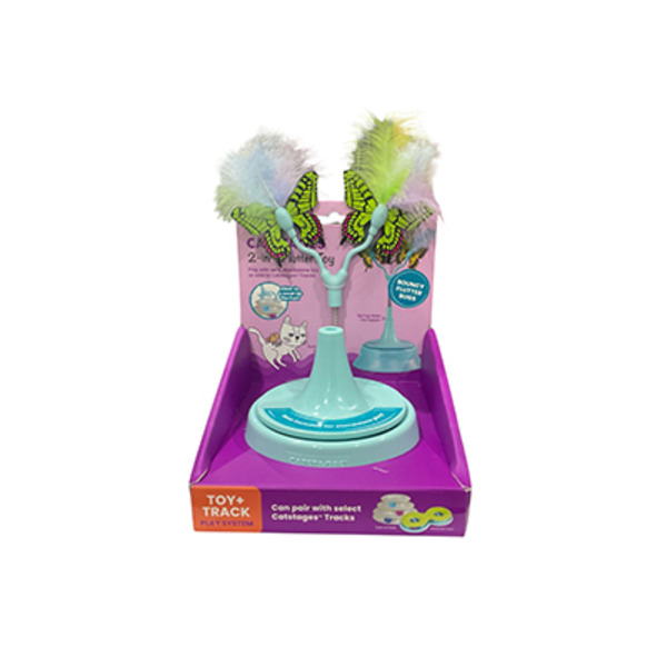 Catstages Flutter Toy Cat Toy and Cat Ball Track Topper