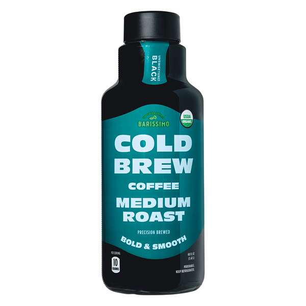 Barissimo Organic Cold Brew Medium Roast Coffee, 48 fl oz Same-Day ...