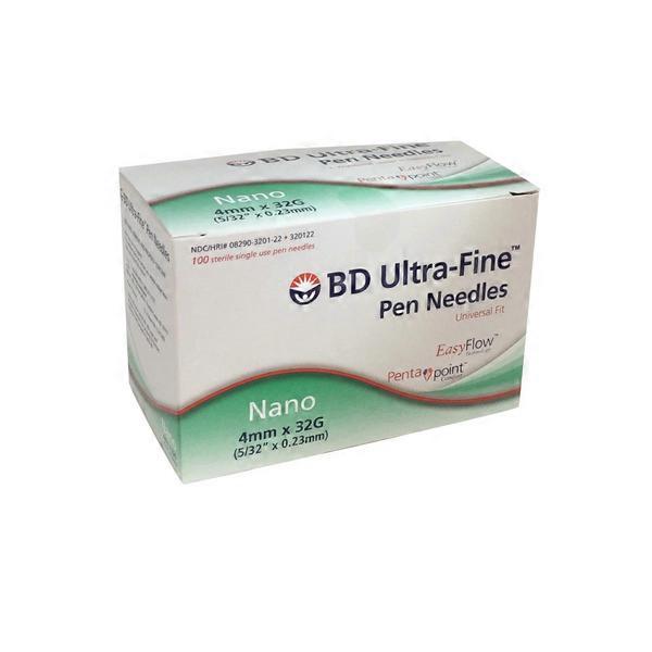 BD Ultra Fine Nano 4mm 32 Gauge Pen Needles (100 ct) from Safeway