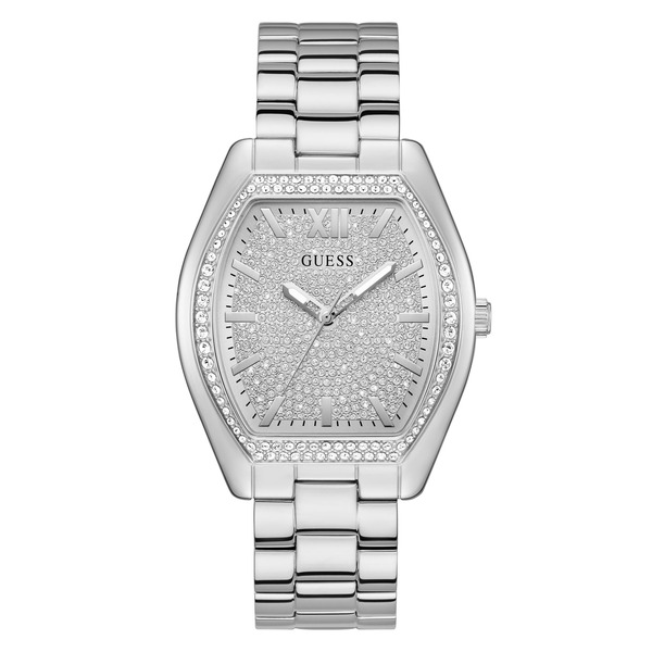 GUESS Glitz Dial Ladies Watch - Silver