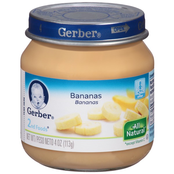 Gerber 2nd Foods Bananas (4 oz) Instacart