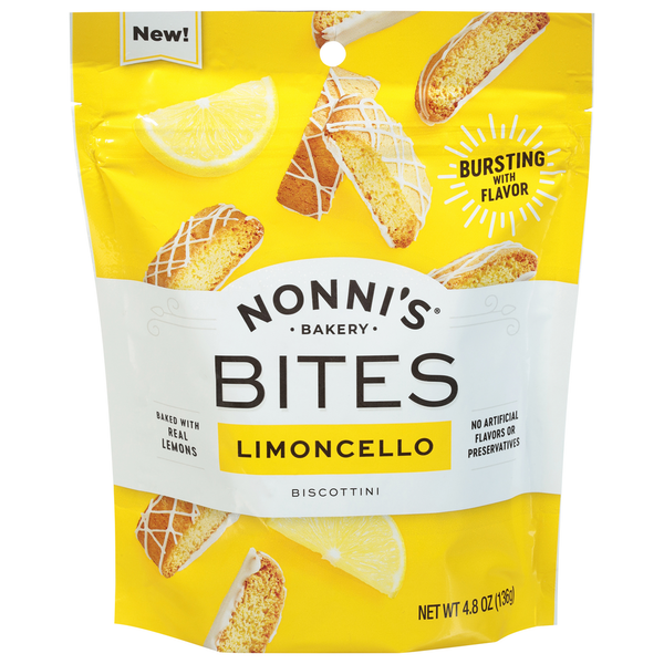 Nonni's Biscottini, Limoncello, Bites