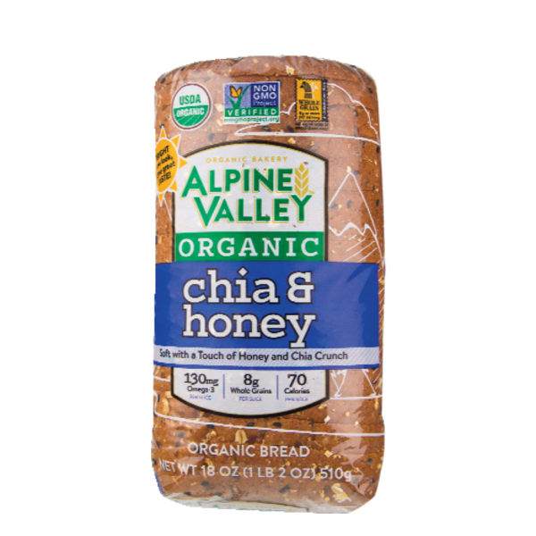 Alpine Valley Breads Organic Chia & Honey Alpine Valley Organic Chia