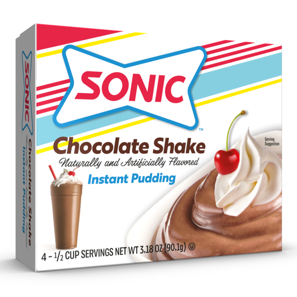 SONIC Chocolate Shake Instant Pudding Same-Day Delivery or Pickup