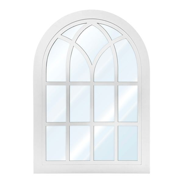 Providence Wooden Window Pane Outdoor Wall Mirror, 40"