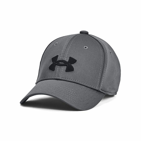Under Armour Boy's Blitzing Cap - Pitch Gray & Black