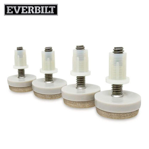 Everbilt 1 In. Beige Round Felt Threaded Stem Furniture Glides For Floor Protection (4-pack)
