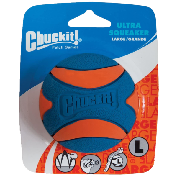 Chuckit! Dog Toy, Ultra Squeaker, Large (3 Inches)