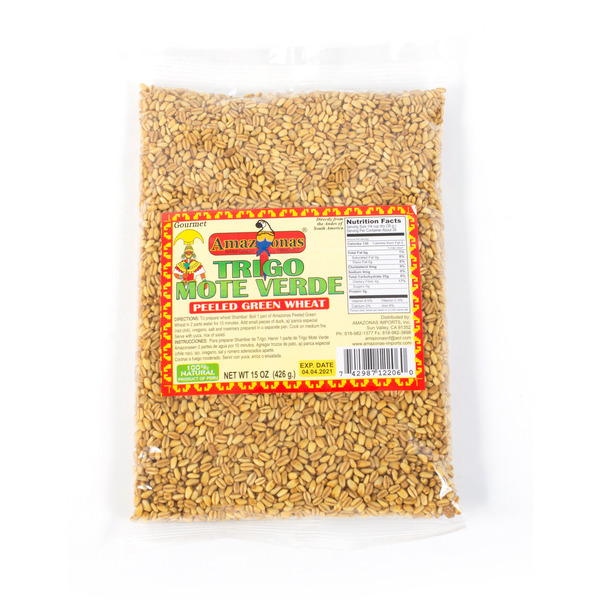 Amazonas Rainforest Products Peeled Green Wheat