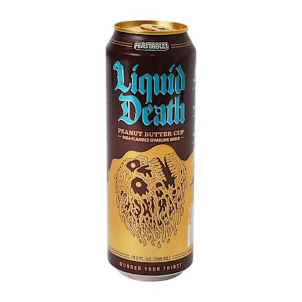 Liquid Death Feastables Peanut Butter Cup Sparkling Water