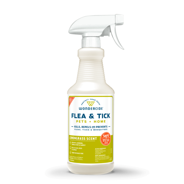 Wondercide Lemongrass Scented Natural Flea Tick & Mosquito Control Spray for Pets & Home