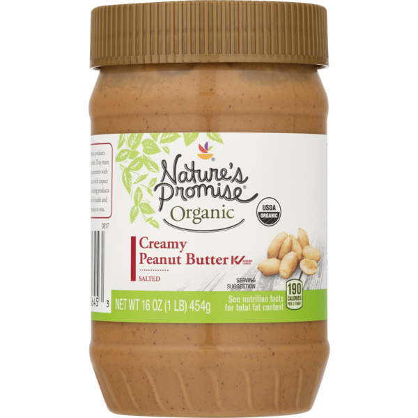 Nature's Promise Organic Creamy Peanut Butter (16 oz) Instacart