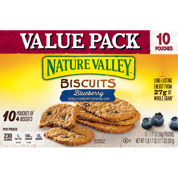 Nature Valley Breakfast Biscuits, Blueberry (1.77 oz) Instacart