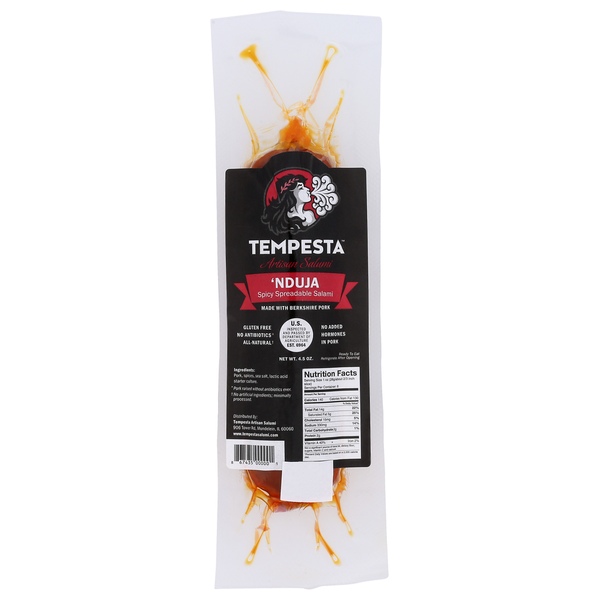 Tempesta Artisan Salumi Nduja Spicy Spreadable Salami Same-Day