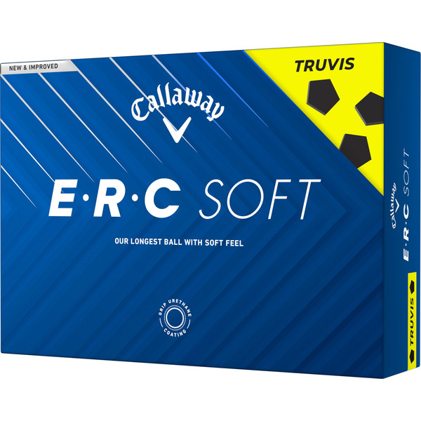 Callaway Golf 2025 ERC Soft Truvis Golf Balls - Yellow & Black