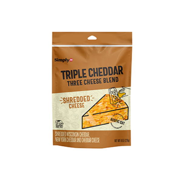 Simplygo Triple Shredded Rustic Cheddar Cheese