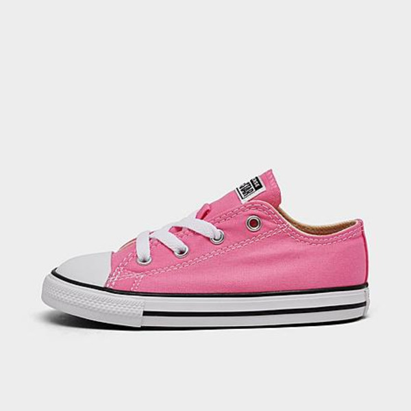 Converse Girls' Toddler Chuck Taylor Low Top Casual Shoes - Pink, Size 8