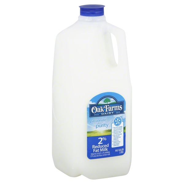 Oak Farms Milk, 2 Reduced Fat (0.5 gal) Instacart