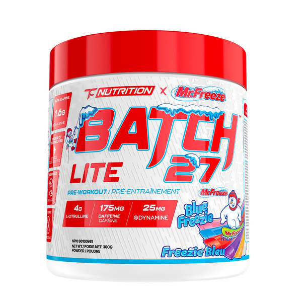 TC Nutrition Blue Freezie Batch 27 Lite Pre-Workout Powder