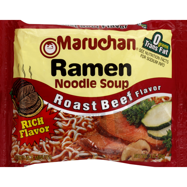 Maruchan Ramen Noodle Soup Roast Beef Flavor