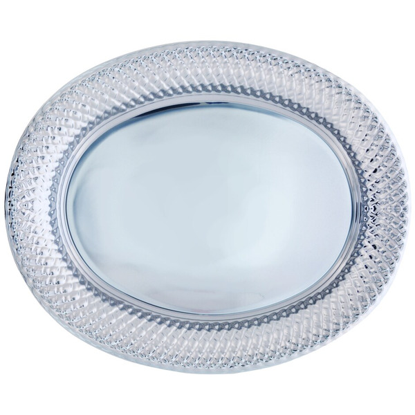 Silver Plastic Oval Tray Same-Day Delivery Dollar Tree