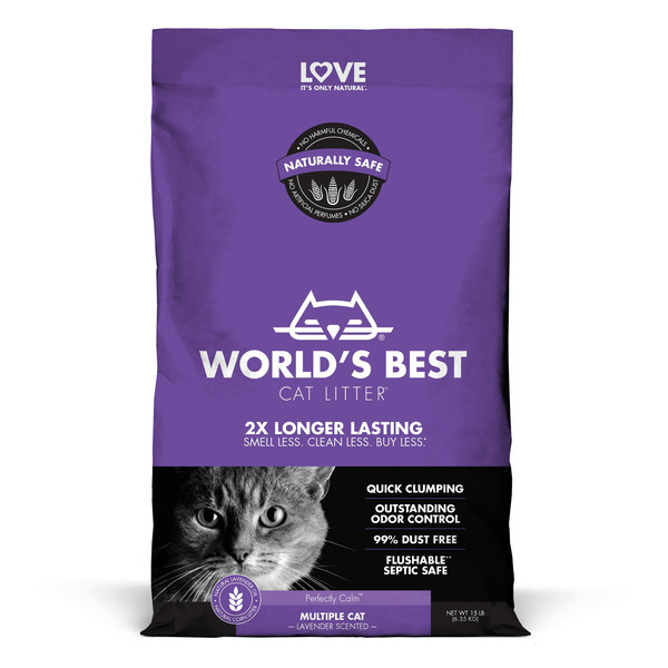 World's Best Cat Litter Multiple Cat Lavender Scented Cat Litter