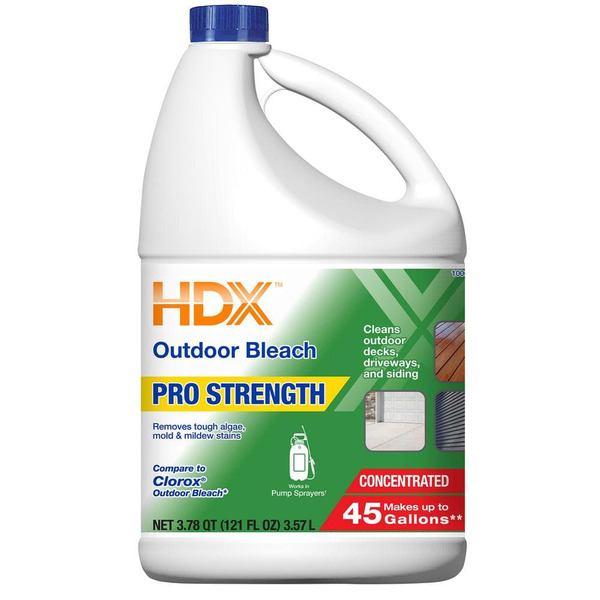 HDX 121 Oz. Pro Strength Concentrated Outdoor Liquid Bleach Cleaner