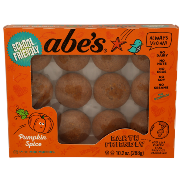 Abes Mini Pumpkin Spice Muffins 12 Pack
