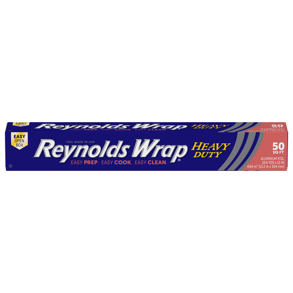 Reynolds Heavy Duty Aluminum Foil, 12 Inch Width, 50 Square Feet