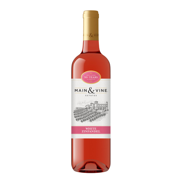Main & Vine White Zinfandel, Pink Wine, 750ml Same-Day Delivery or