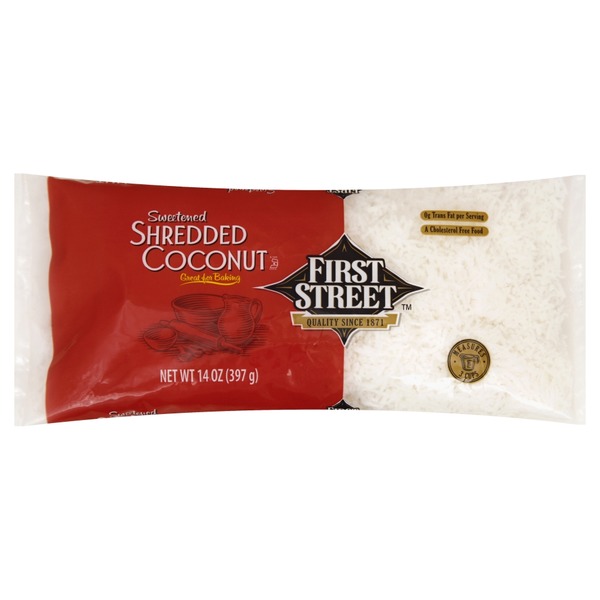 First Street Coconut, Sweetened, Shredded