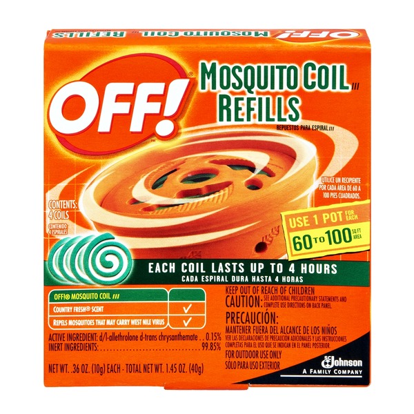 OFF! Mosquito Coil Refills - 4 CT (1.45 oz) - Instacart