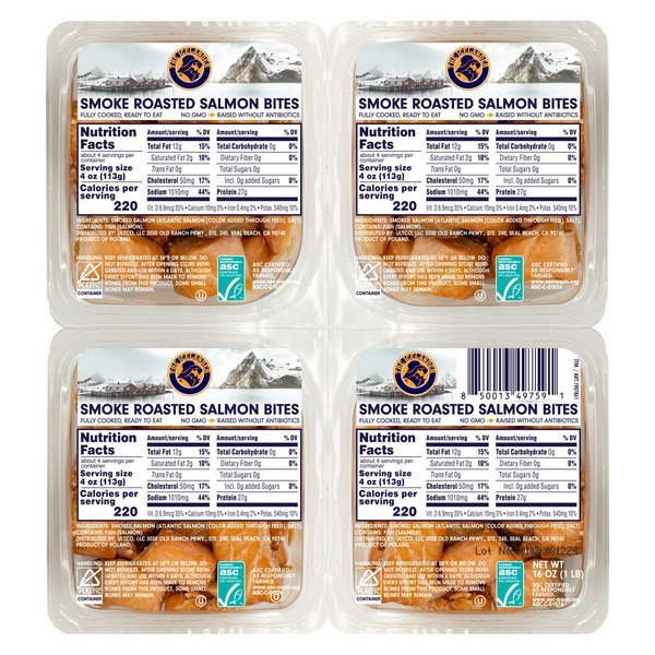 The Icelander Smoke Roasted Salmon Bites, 16 oz Same-Day Delivery | Costco