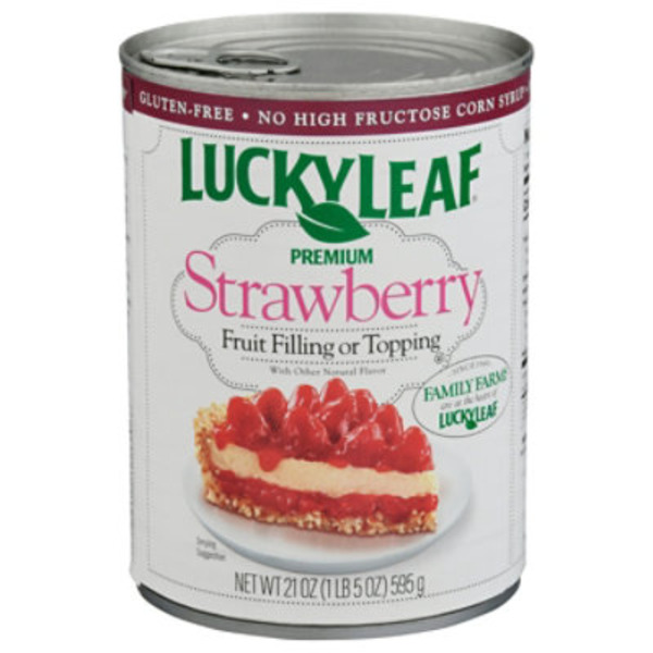 Lucky Leaf Fruit Filling or Topping, Premium, Strawberry