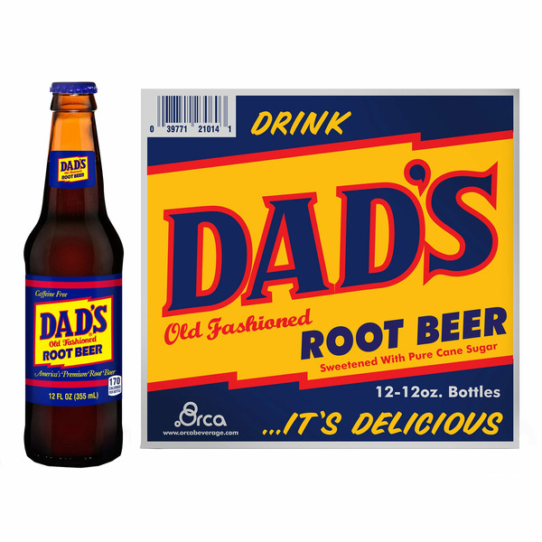 Dad's Old Fashioned Root Beer, 12 oz, 12 count