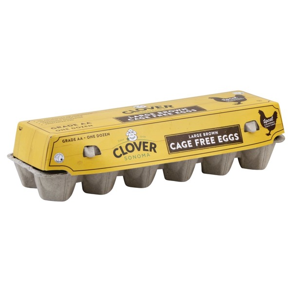 Clover Eggs, Cage Free, Brown, Large