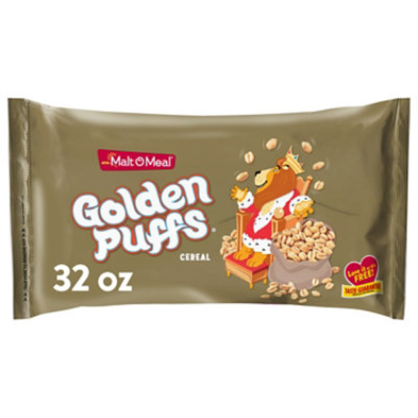 Malt-O-Meal Golden Puffs Breakfast Cereal, Puffed Wheat Cereal