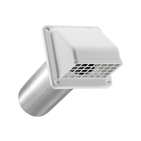 Lambro 4-in Dia Plastic Preferred with guard Dryer Vent Hood