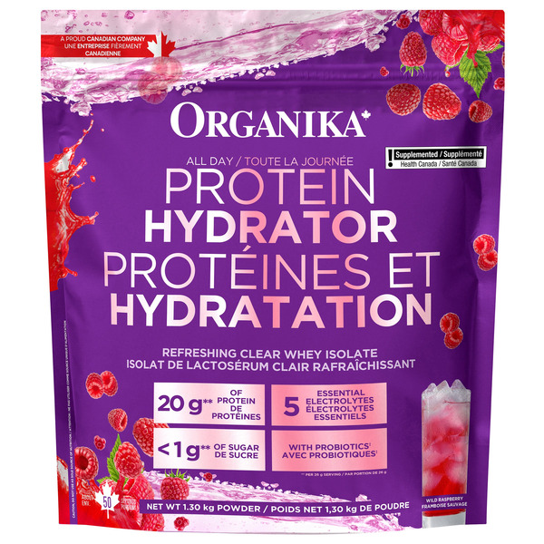 Organika Wild Raspberry Protein Hydrator Powder