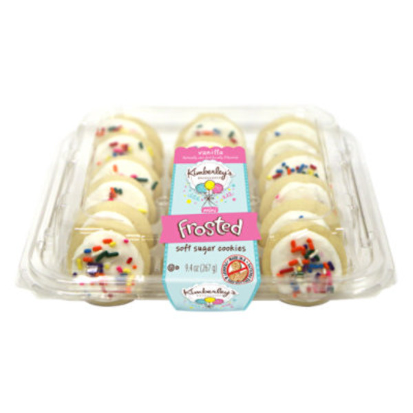 Kimberley's Bakeshoppe Vanilla Flavored Mini Frosted Soft Sugar Cookies