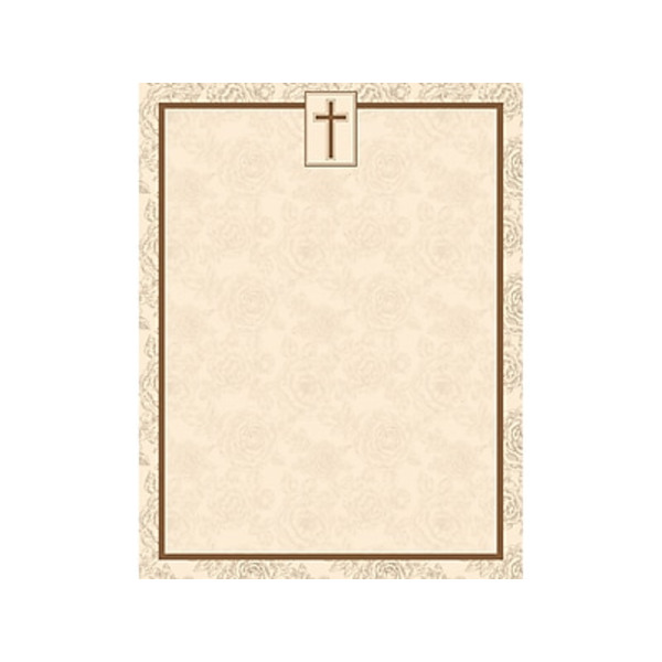GE ographics 48830 8.5" x 11" Religious Letterheads