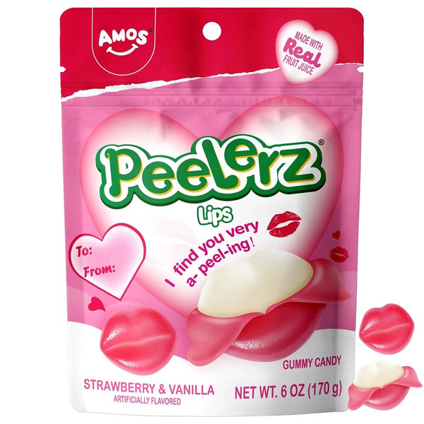 Amos Peelerz Strawberry & Vanilla Gummy Lips Same-Day Delivery or