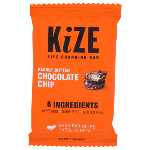 Kize Peanut Butter Chocolate Chip Life Changing Bar