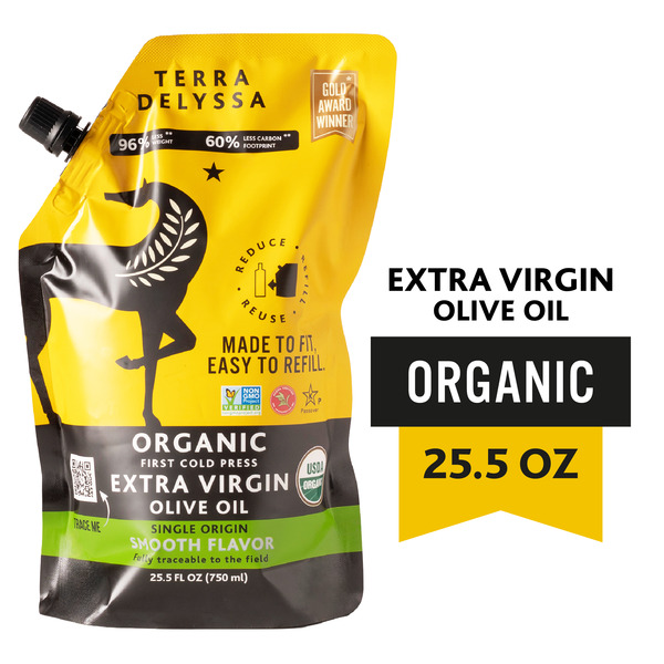LIFE FIT デリアルエクサV ゴールド Terra Delyssa Organic Single Origin Extra Virgin Olive Oil, Refill