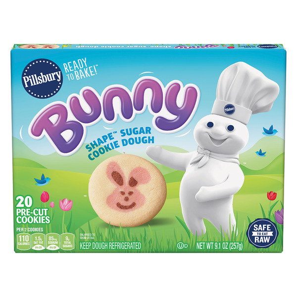 Pillsbury Ready To Bake Bunny Shape Sugar Cookie Dough Same-Day
