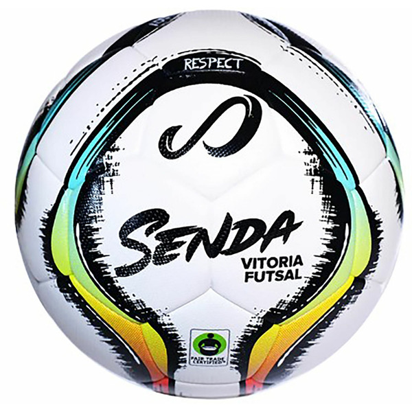 Senda Vitoria Premium Match Futsal Ball - White, Red, Blue & Black