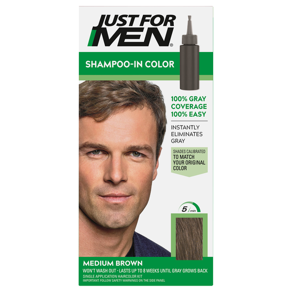 Just For Men Shampoo-In Color, Medium Brown H-35 - 1 each