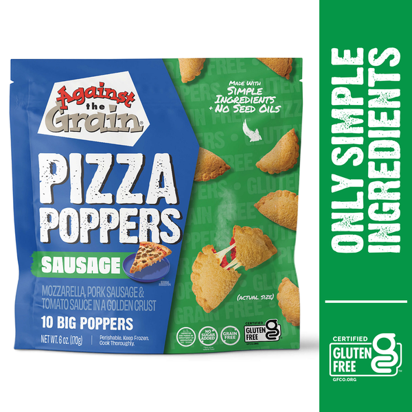 Against The Grain Gourmet Sausage Pizza Poppers 10 Pack Same-Day