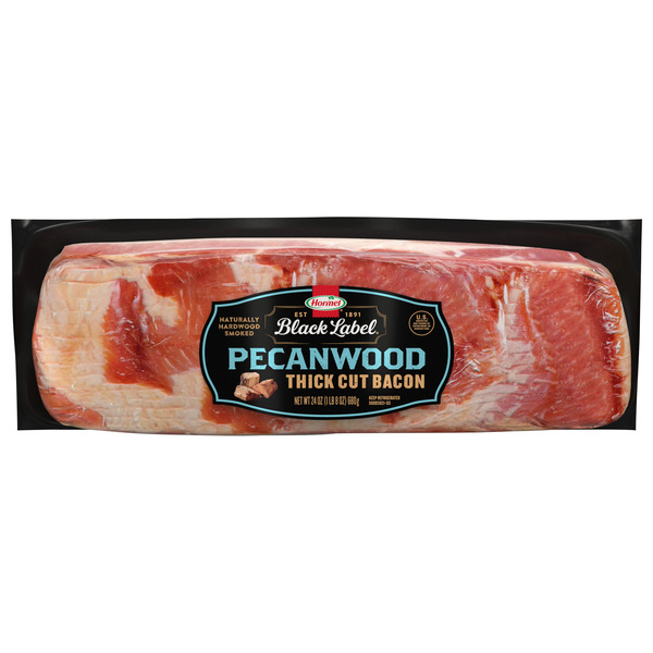 Hormel Black Label Pecanwood Smoked Thick Cut Bacon, 24 OZ